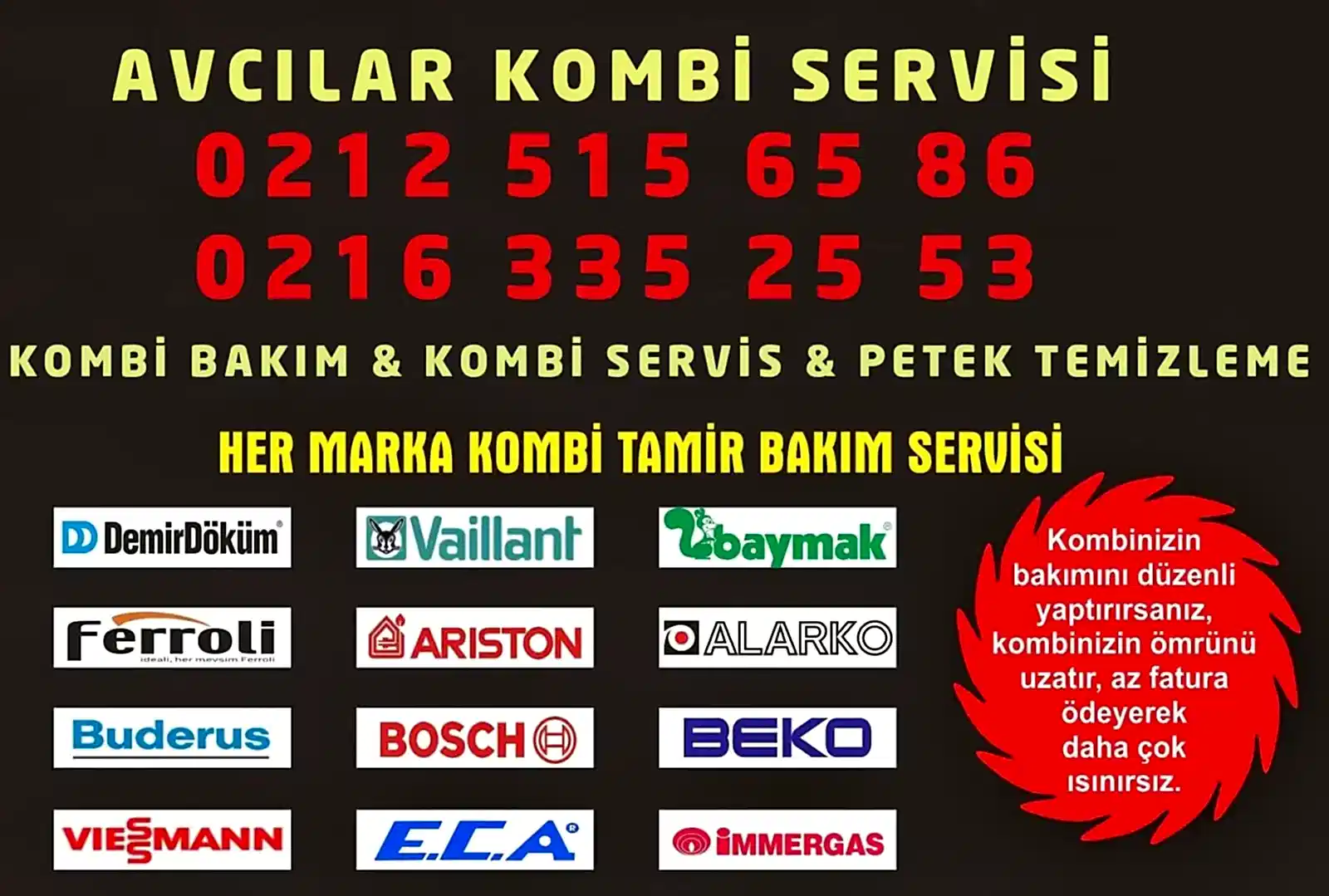 Avcılar Kombi Servisi