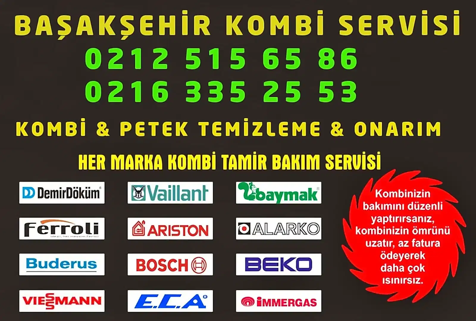 Başakşehir Kombi Servisi