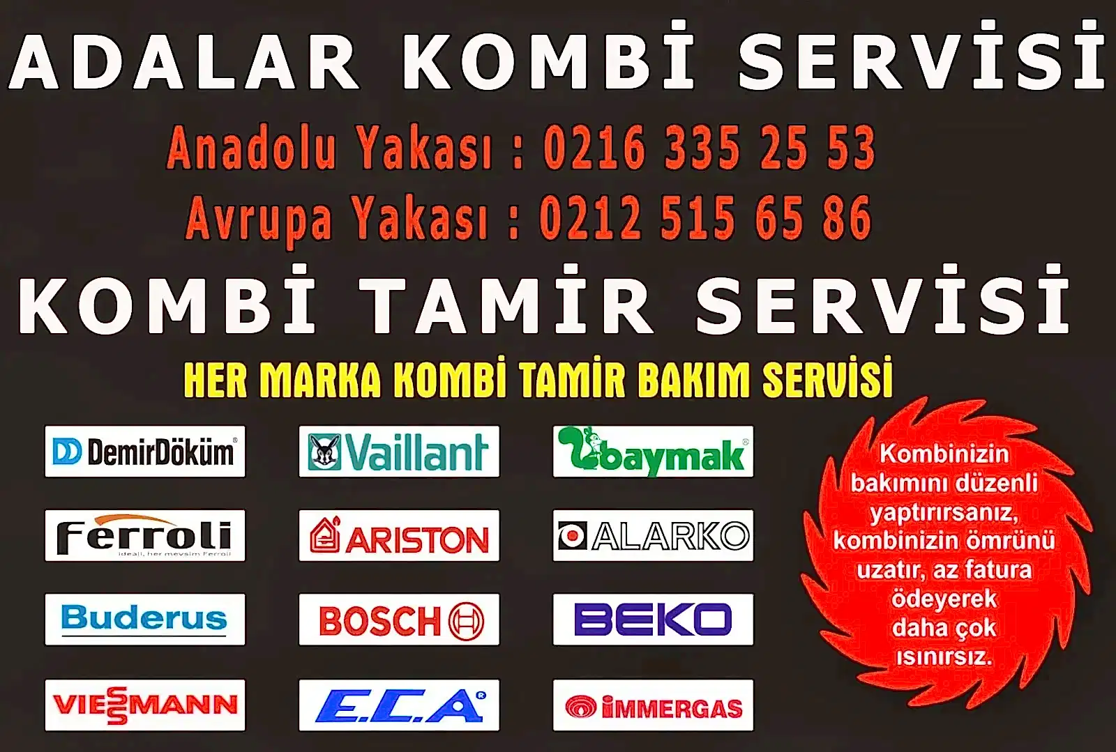 Adalar Kombi Servisi